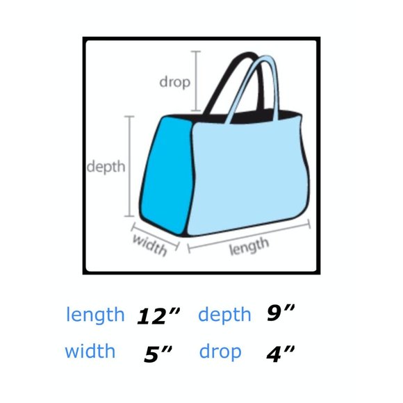 Furla Italian Saffiano Leather Navy Blue Handbag Size-@ 9 1/4” x 12” NWT - Picture 5 of 7